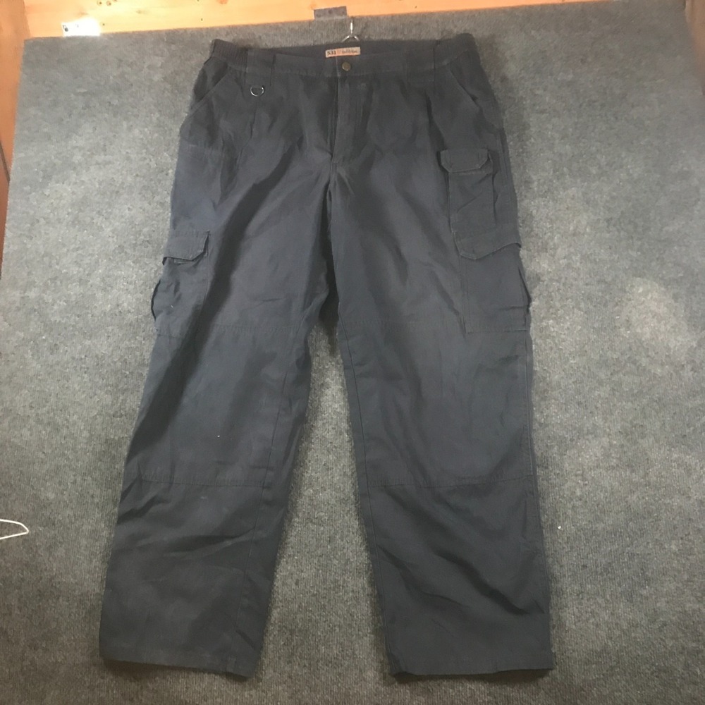 5.11 Tactical Utility Pants Men's (Fit 39x28.5) Navy Cargo Pockets Straight Leg